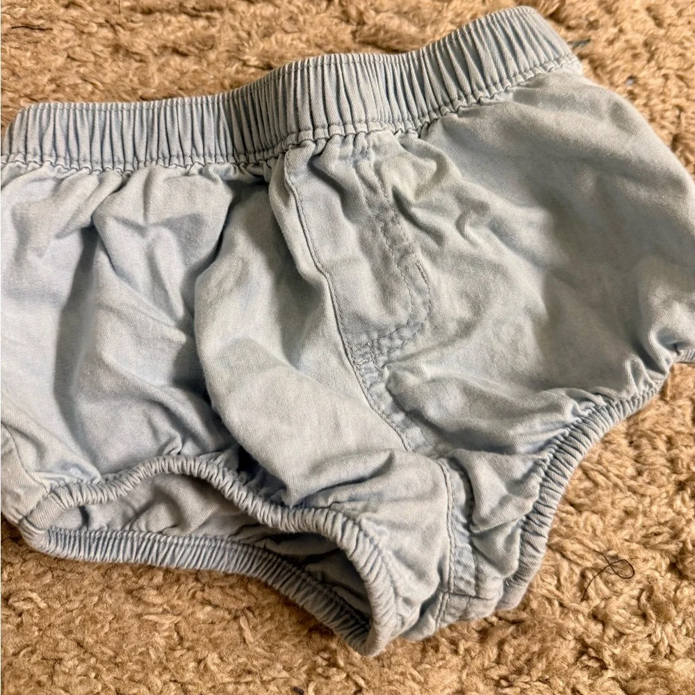 Cat & Jack & Carter’s Light Pink and Denim Bloomers Diaper Covers - 6-9 months